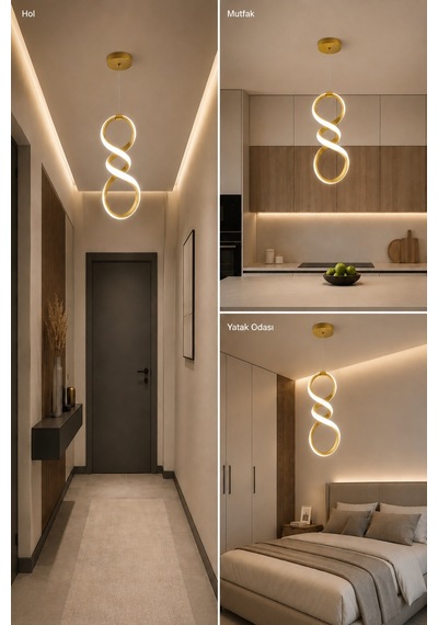 AvizeGO Desira Led Sarkıt Avize Beyaz Işık Eskitme