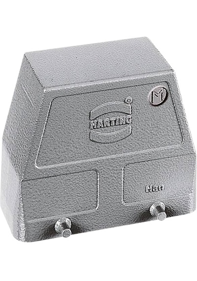 Harting Han 16b Metal Konnektör Kaputu Üst Giriş R29 Kablo Girişi Heavy Duty Connector Hood 09300160541