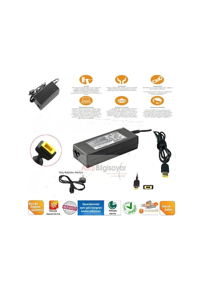 Lenovo B50-30, 80es, 20382 Adaptör, Şarj Cihazı Güçlü Güvenli A+++