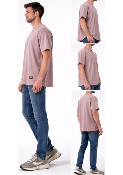 Alexander Gardi V Yaka Oversize T-shirt Bej