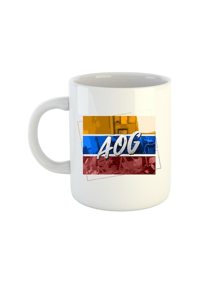 Aog Logo Baskılı Porselen Kupa Bardak 1