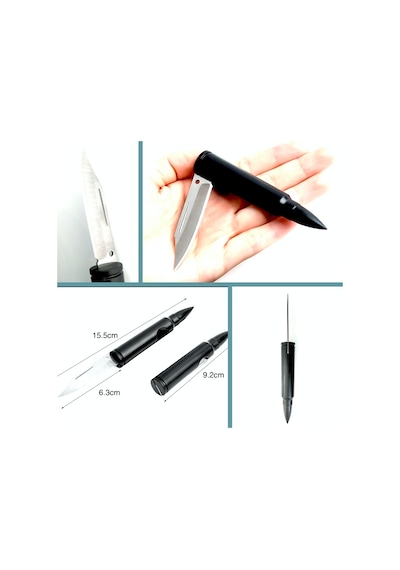 Omeniv Mini Kamp Çakı Kamp Bıçak Anahtarlık Çanta Outdoor Siyah