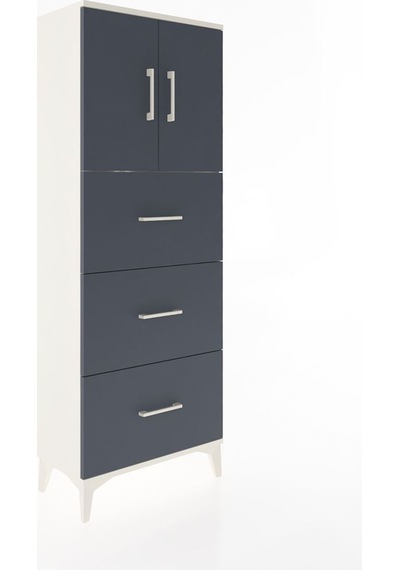 Arges Dolap 2 Raflı 3 Çekmeceli 2 Kapaklı 60x30x163 Aytaşı-antrasit Atlas Çam Arges Dolap 2 Raflı 3 Çekmeceli 2 Kapaklı 60x30x163 Aytaşı-antrasit Atlas Çam