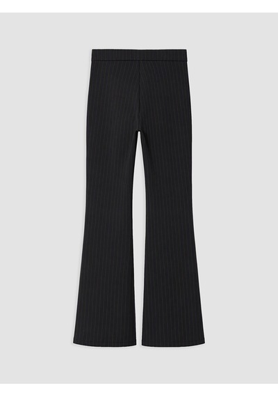 Lcw Everyday Lacivert Dar Fit Çizgili İspanyol Paça Kadın Pantolon