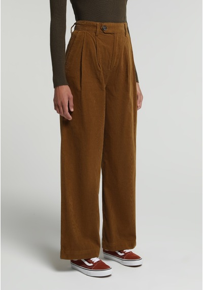 Colin's Colins Regular Fit Yüksel Bel Geniş Paça Kadın Kahverengi Pantolon Cl1081948 Q1.v1 Cml Camel