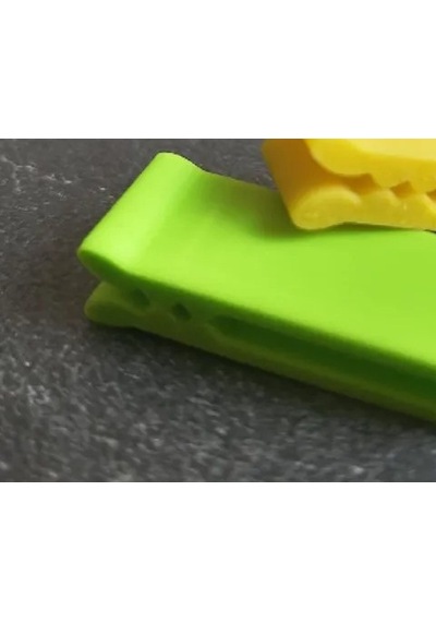 3d Baskı Çok Amaçlı Poşet Ağzı Kapatma Klipsi 20'li Set Gıda Poşeti Ve Kablo Sıkıştırıcı Klips - Yeşil