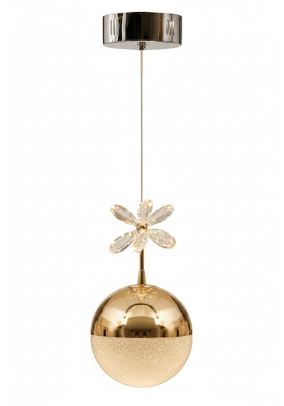 Bohem Aydınlatma Tek Top 3 Renk Modern Led Avize Beyaz/sarı/günışığı Altın - Gold
