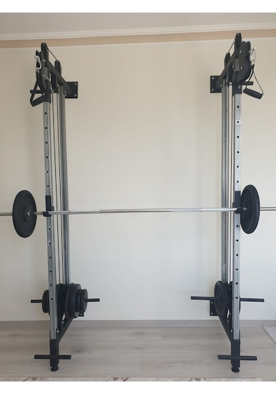 Lat Makine Pro -2 Çift Squat Bench Eklentili