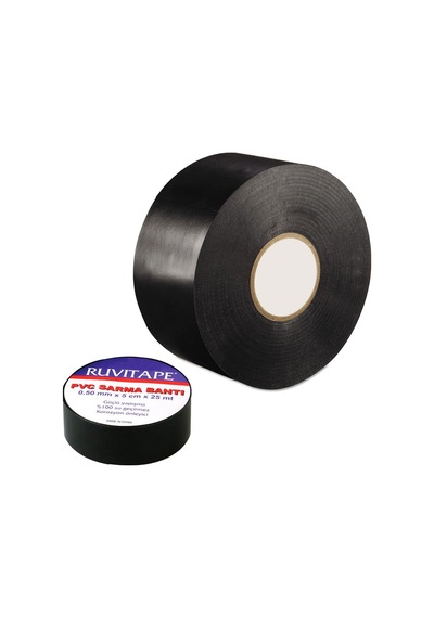 Ruvitape Antikorozyon Bandı Pvc Boru İzolasyon Sarma Bant 50 mm x 25 MT