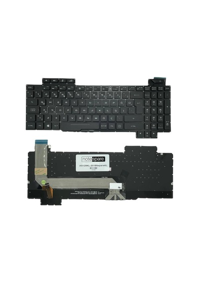 Asus Uyumlu Rog Strix Gl703gm-ee101, Gl703gm-ee101t, Gl703gm-ee185 Işıklı Klavye Siyah Tr