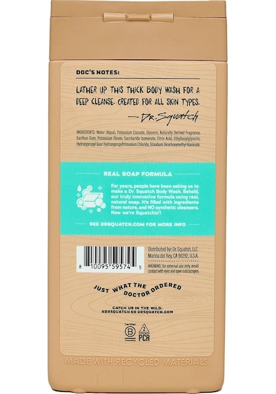 Dr. Squatch Men's Coconut Castaway Duş Jeli 414ml Hindistan Cevizi
