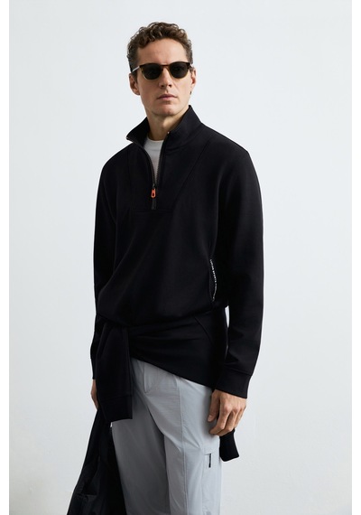 Lufian Wyatt Erkek Sweatshirt Siyah Siyah 112030206100100