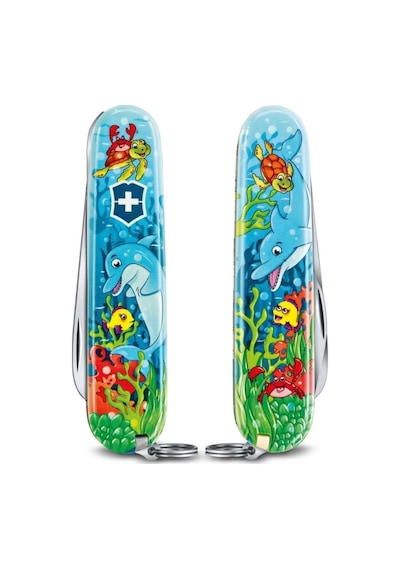​Victorinox 0.2373.E1 My First Victorinox Yunus Desenli Kamp Çakı ve B Çok Renkli