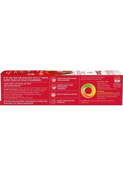 .teen Yaban Çileği Diş Macunu 8-18 Yaş 60 Ml - Özel Seri 356126-00004