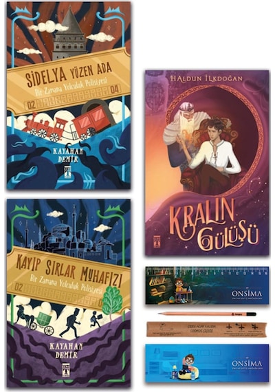 Genç Timaş Sidelya Yüzen Ada - Kayıp Sırlar Muhafızı - Kralın Gülüşü Set 3 Kitap