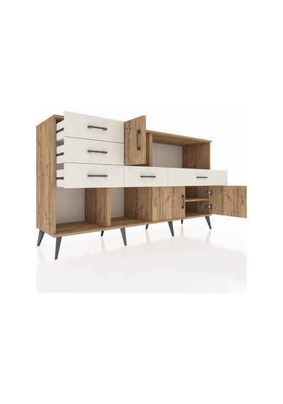 Hyperion Konsol 2 Raflı 5 Çekmeceli 3 Kapaklı 176x44x99 Çam-çam/a Çam-çam/aytaşı Hyperion Konsol 2 Raflı 5 Çekmeceli 3 Kapaklı 176x44x99 Çam-çam/a Çam-çam/aytaşı