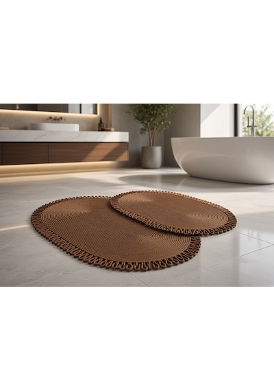 Nakkaş Home 2'li Jüt Sahra Klozet Takımı 2li Oval