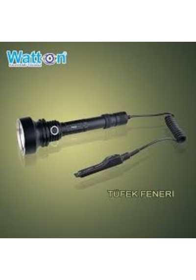 Watton Wt-148 T6 Avcı Şarjlı El Feneri Siyah