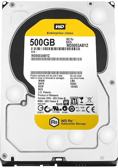WD Caviar Black WD5003ABYZ RE SATA 500 GB 7200 RPM 3.5'' HDD