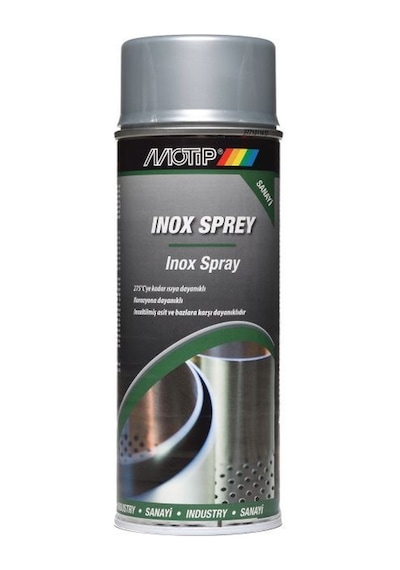 Motip Paslanmaz İnox Renk Sprey Boya 400  ML