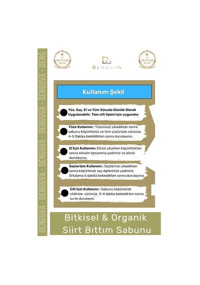 %100 Doğal Güzel Kokulu El Yüz Saç Vücut Cilt Orijinal Bitkisel Siirt Bıttım Sabunu 120g - 1 Adet