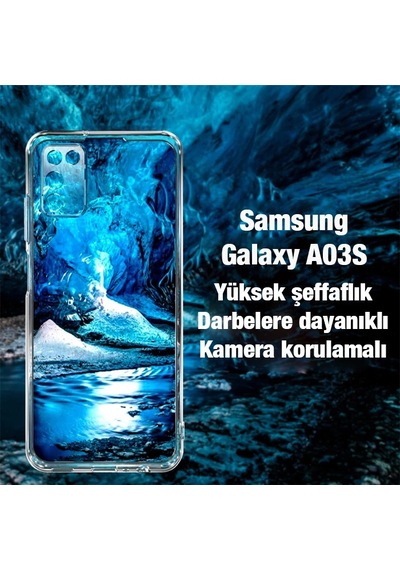 Hepsi Ally Sm Galaxy Uyumlu A03s Kılıf Kamera Korumalı Ultra İnce Şeffaf Silikon Kılıf- 5775 Najmaddin