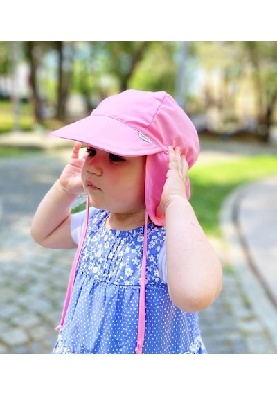 Xmlbayiciniz Flap Lejyoner Ense Korumalı Boyundan Bağlamalı Çocuk Bebek Güneş Şapka Çok Renkli