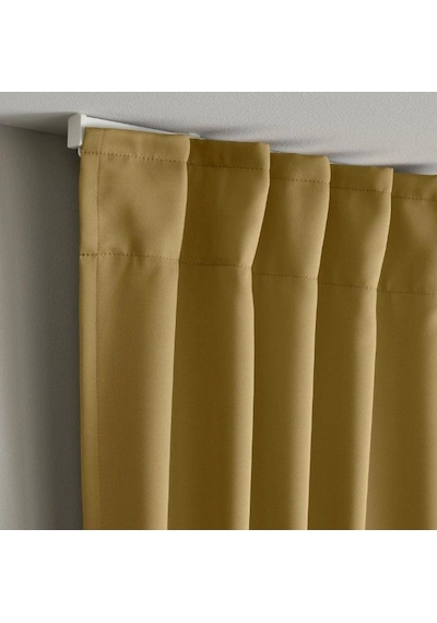 Ikea Majgull Fon Perde 145x300 Cm Açık Sarı