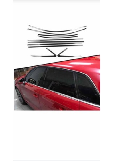 Audi A3 Hb Cam Çıtası Çerçevesi Krom Komple 2013-2020