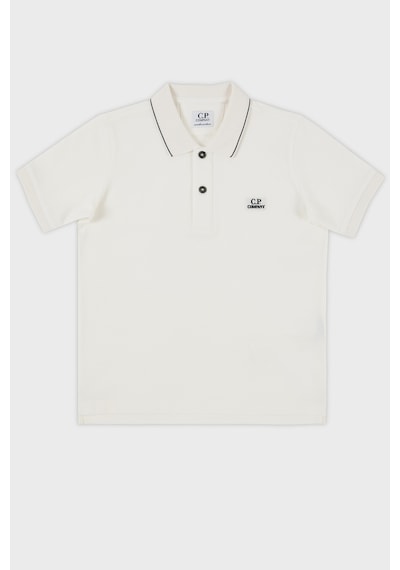C.p. Company Çocuk Polo Yaka T Shirt 10ckpl023 005263w 103 Beyaz