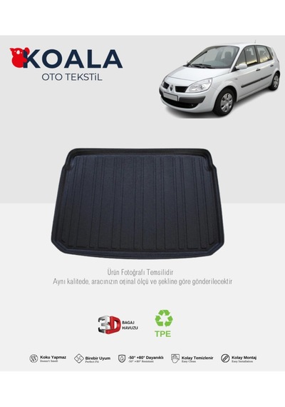 Renault Scenic 2 2004-2009 3d Bagaj Havuzu