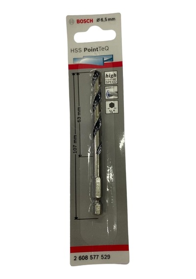 Pointteq Altıgen Şaftlı Hss Matkap Ucu 6,5 Mm - Ybve-703785