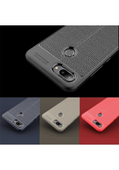 Xiaomi Mi 8 Lite Kılıf Zore Niss Silikon Kapak-Siyah