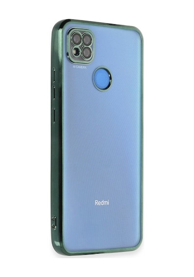 Redmi 9c Kılıf Razer Lensli Silikon - Yeşil Bz8683140482749