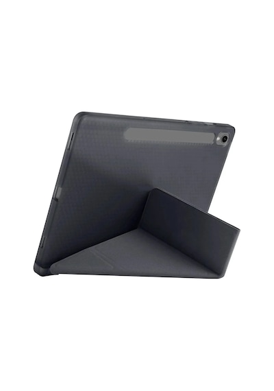 Uray Store Samsung Galaxy Uyumlu Tab S10 Fe Plus 13.1 Kalemlikli Mars Tablet Kılıfı - Siyah Arka Kapak