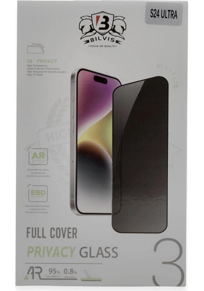 Samsung Galaxy Uyumlu S24 Ultra Bilvis Hayalet Cam Ekran Koruyucu 49067826