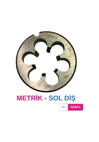 Narex Metrik Sol Diş Pafta - M30