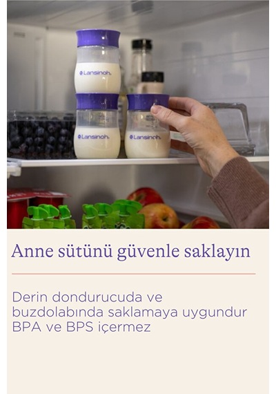 Lansinoh® Anne Sütü Saklama Şişeleri 4 Adet 160 ML