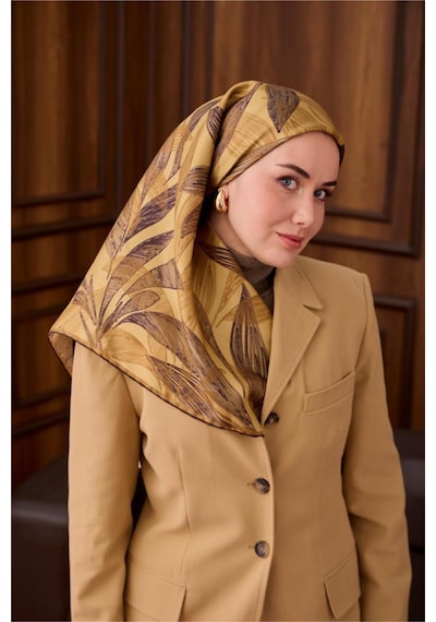 Silk Home Twill İpek Eşarp 11488-52 Acı Kahve