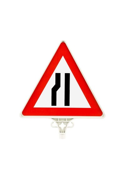 Soldan Daralan Yol Uyarı Levhası
