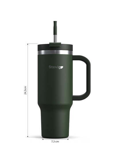 2 Moods Tuck-in Tumbler Sızdırmaz Çelik Termos 900 Ml Green St-237 Çok Renkli