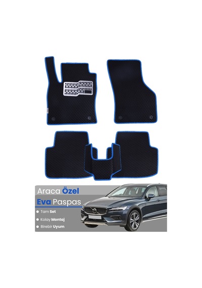 Volvo V60 2018-2025 Uyumlu Eva Paspas Tam Set Oto Paspas,araca Özel,tam Koruma,kolay Temizlik 752