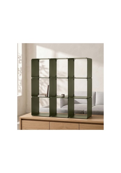 Node 9'lu Modüler Metal Açık Raf Ünitesi Çok Amaçlı Küp Kitaplık 50x50 Cm Yeşil - 944249484 Yeşil Node 9'lu Modüler Metal Açık Raf Ünitesi Çok Amaçlı Küp Kitaplık 50x50 Cm Yeşil - 944249484 Yeşil