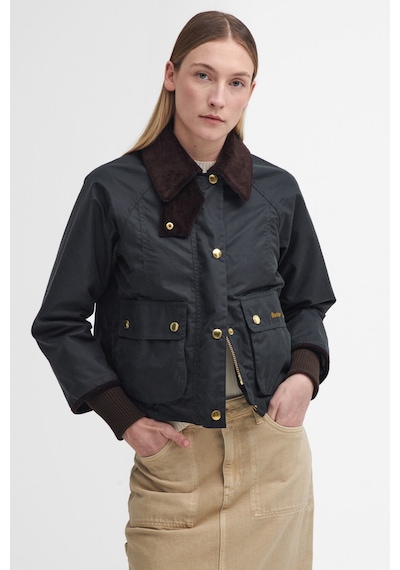 Barbour Cropped Beadnell Yağlı Ceket Sg51 Sage-ancient Yeşil