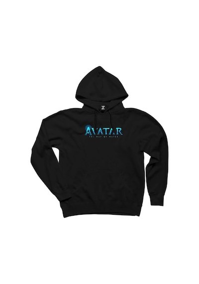 Avatar The Way of Water Siyah Kapşonlu Sweat Siyah