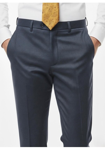 Presto Erkek Slim Fit Armürlü Pantolon Lacivert 3181-200 Lacivert