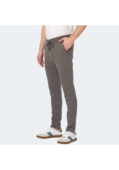 Slazenger BLAZEWAY Erkek Cepli Dar Paça Koyu Gri Eşofman Altı