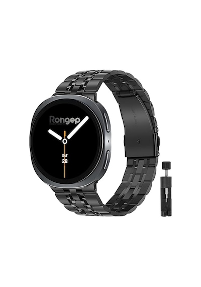 Samsung İle Uyumlu Prestige Model Çelik Kordon Galaxy Watch 8 44mm/40mm/classic 46mm İçin Katlanır Toka Mekanizmalı