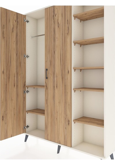 Arges Dolap 7 Raflı 2 Kapaklı Tek Askılı 132x30x195 Aytaşı-çam/çam Atlas Çam/atlas Çam Arges Dolap 7 Raflı 2 Kapaklı Tek Askılı 132x30x195 Aytaşı-çam/çam Atlas Çam/atlas Çam