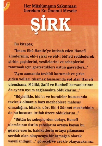 Hanefi Ulemasına Göre Şirk Ve Sebepleri Muhammed B. Abdurrahman